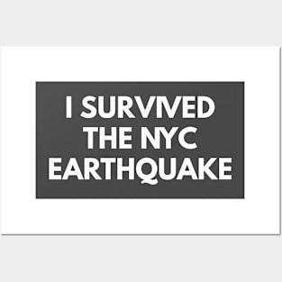 i survived the nyc earthquake quote 6 Posters and Art